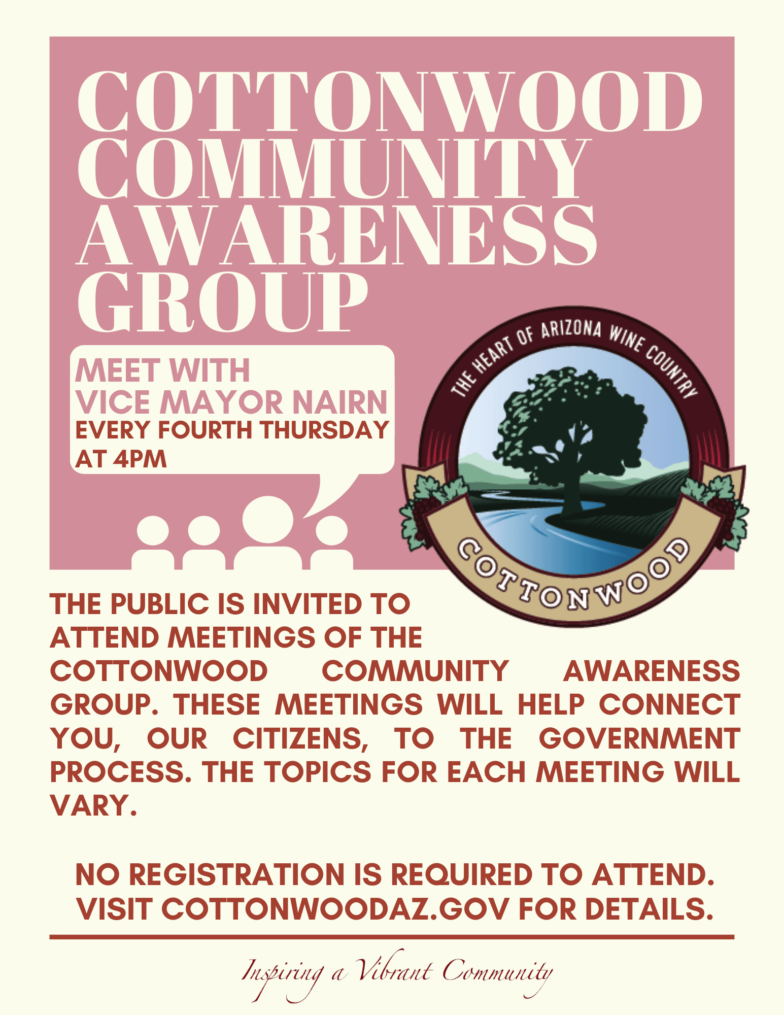 Community Awareness Group Meetings Flyer