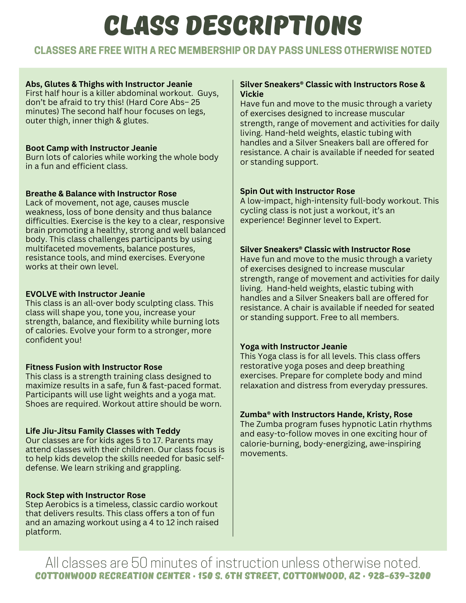REC Group Exercise Schedules-2-2026 BACK