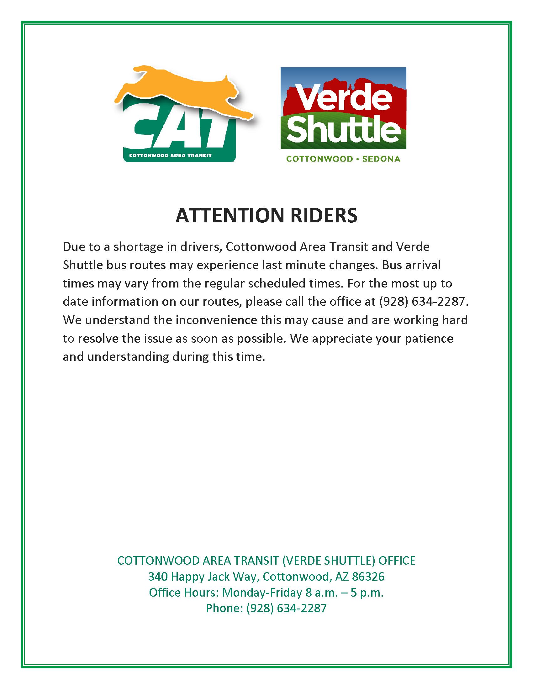 ATTENTION RIDERS-1-27-2022