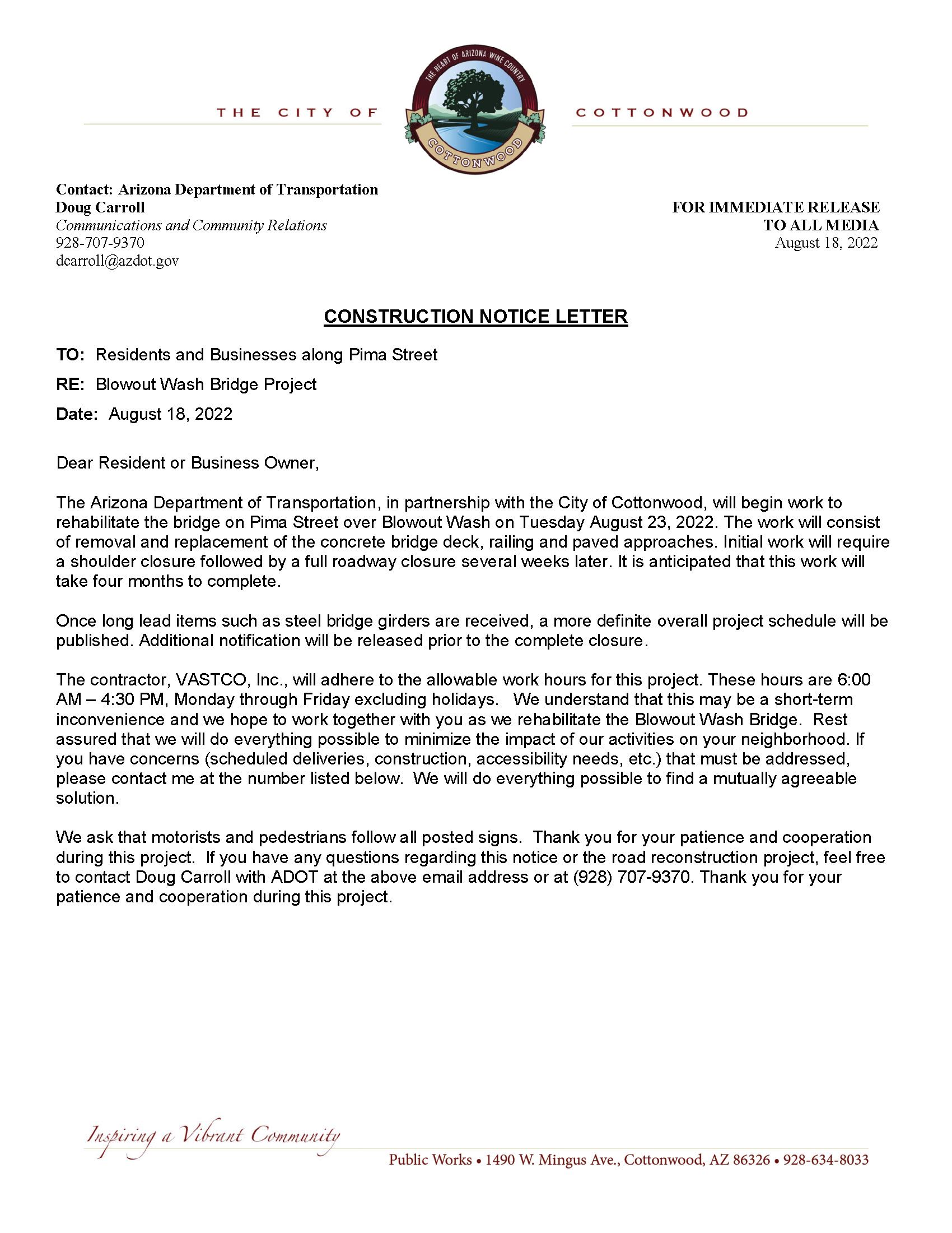 2022-08-18 Neighborhood Notification