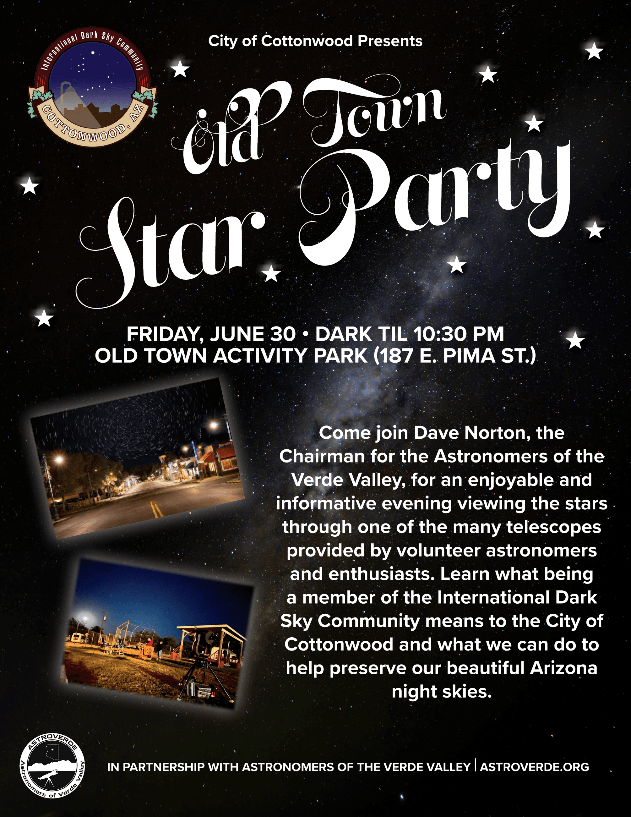 Star Party June 30 flyer