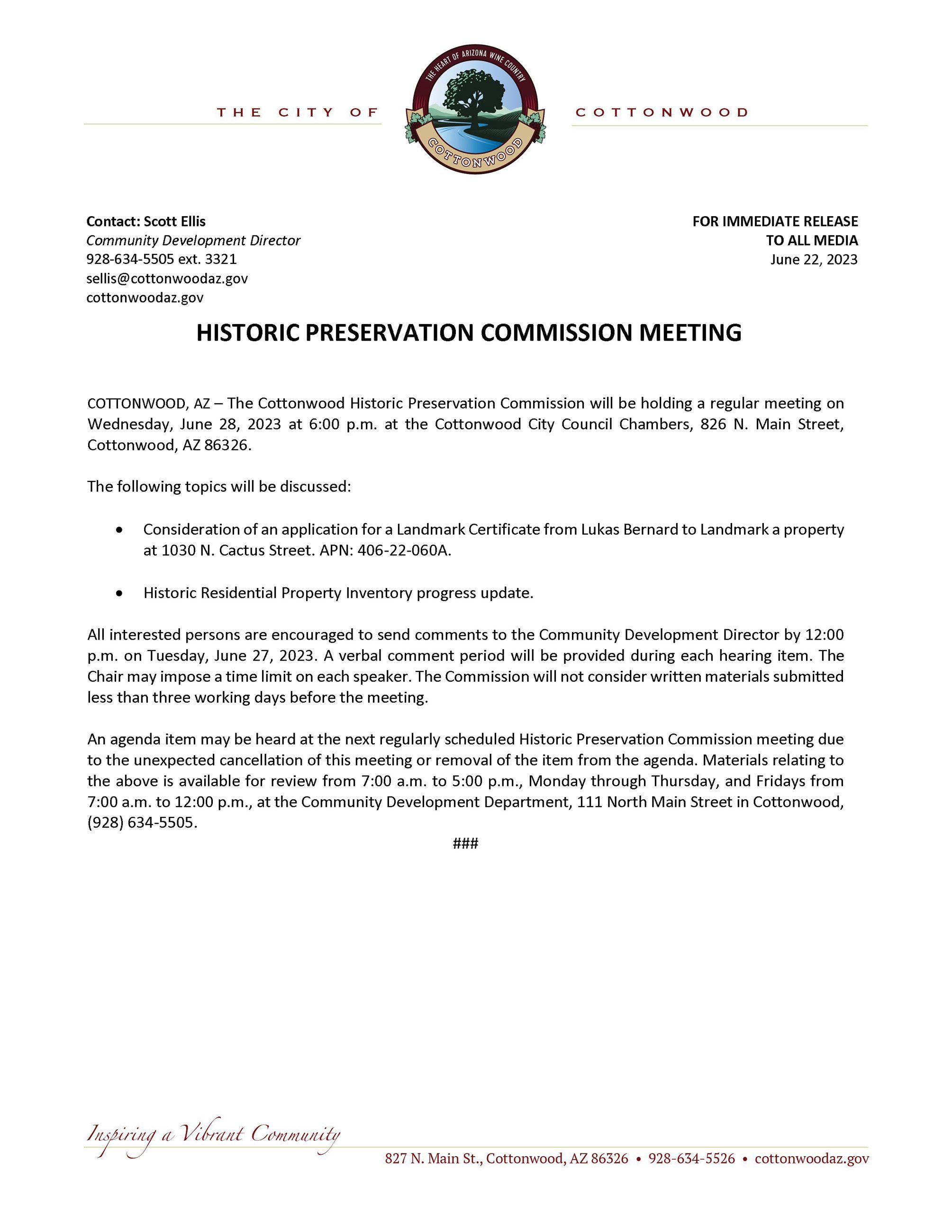 PRESS RELEASE - HPC Meeting