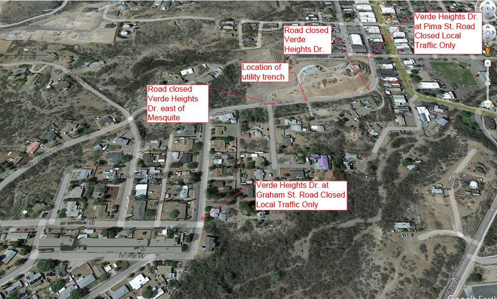 Verde Heights Road Closure Map1024_1
