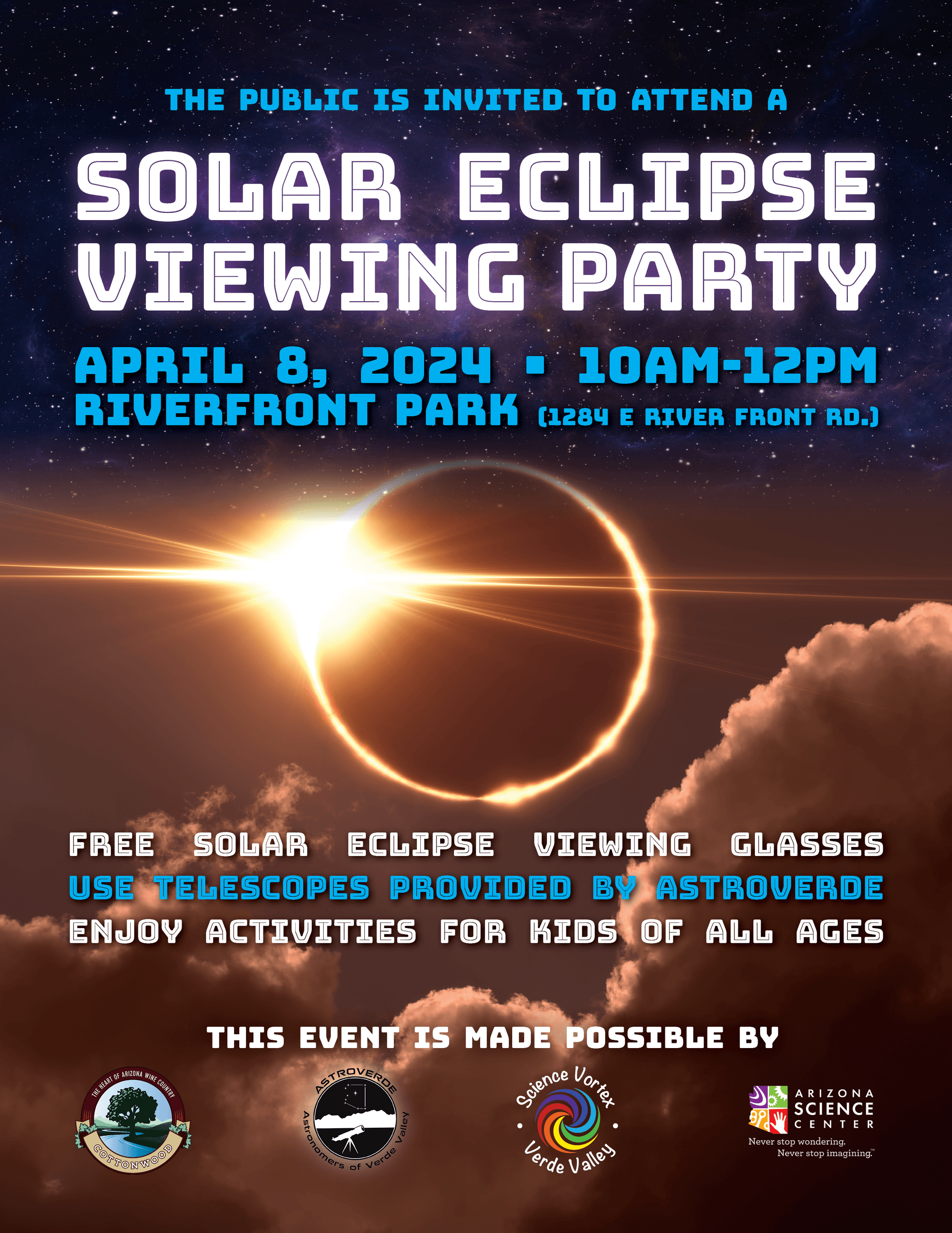 Solar Eclipse April 8 flyer